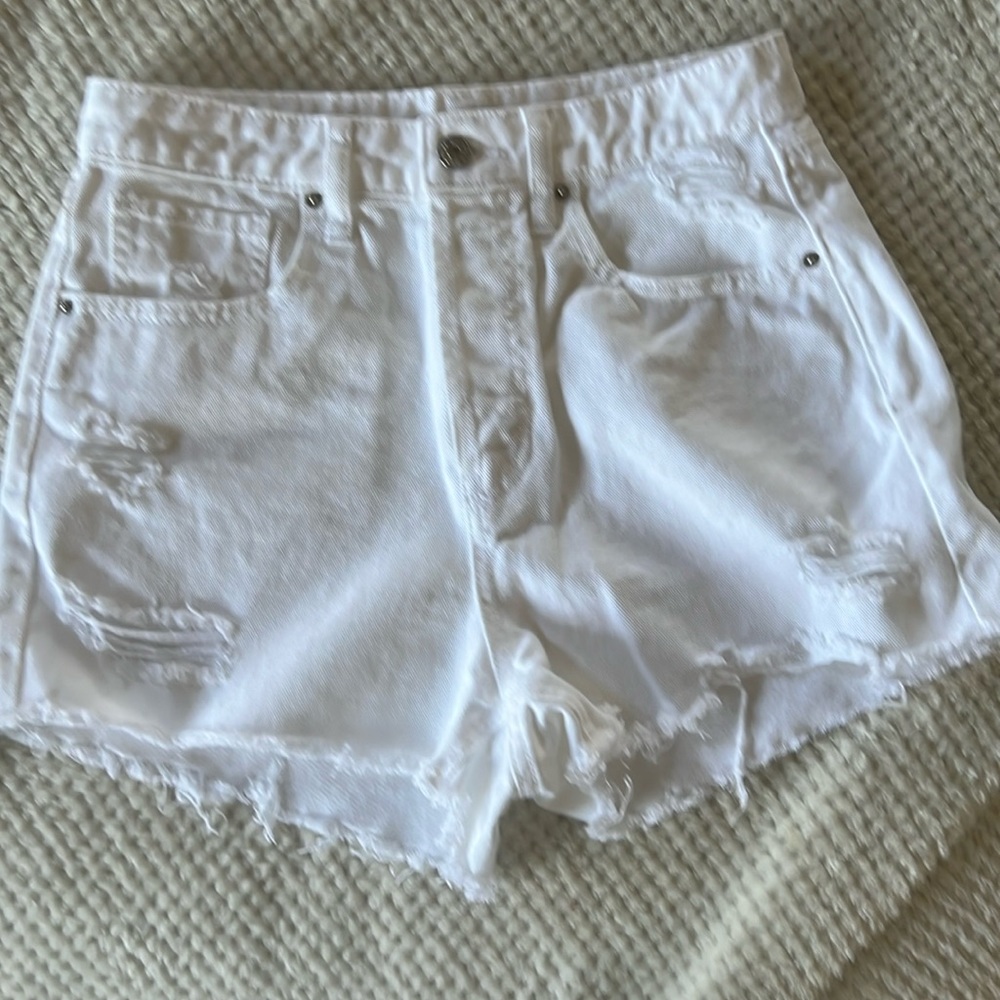 Wild Fable white jean shorts